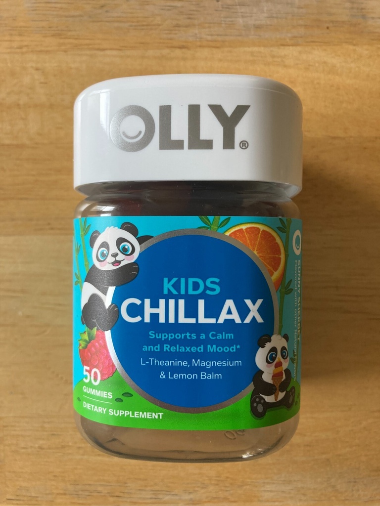 Olly Kids Chillax With Magnesium L-Theanine & Lemon Balm 50 Gummies Exp 8/26
