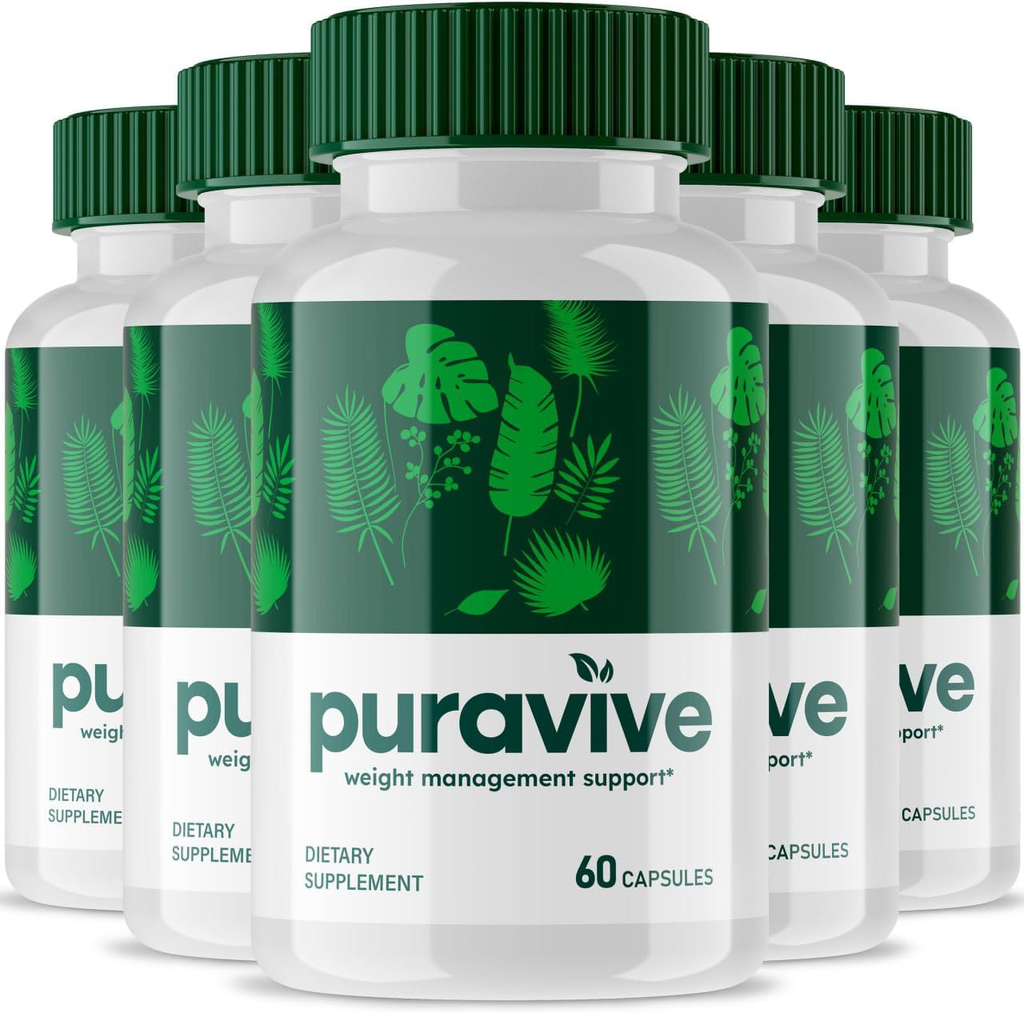(5 Pack) Puravive Weight Loss Capsules - Official Formula For Weight Management