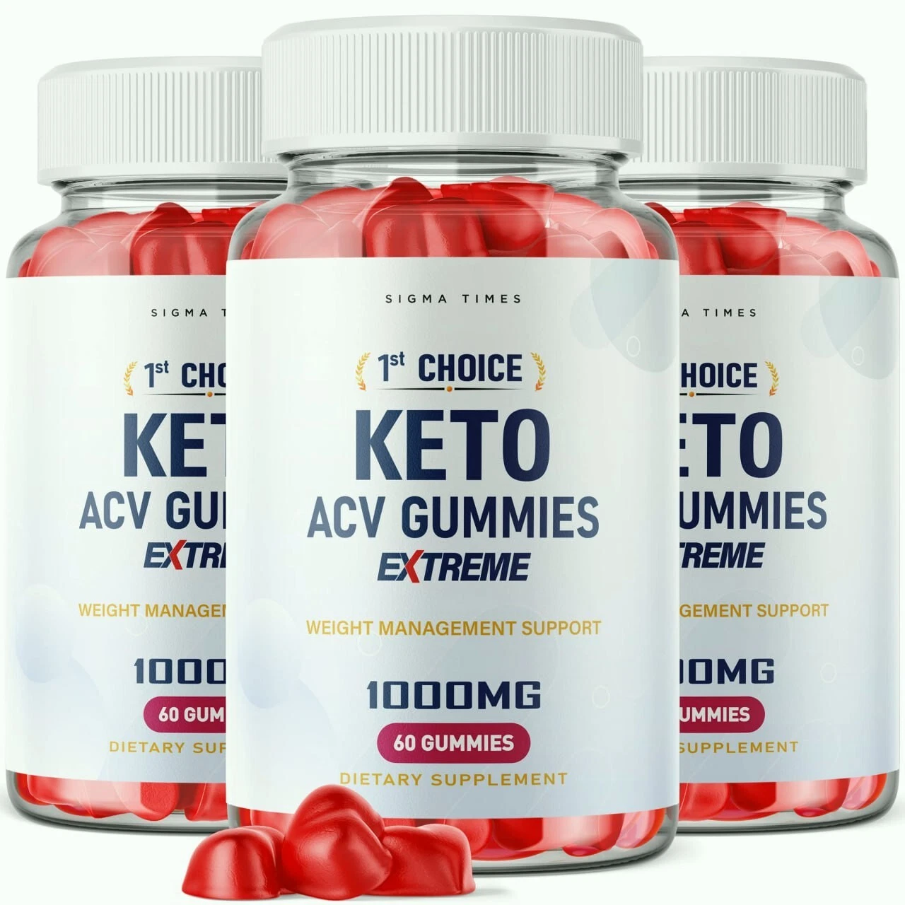 (3 Pack) 1st Choice Keto ACV Gummies- 1st Choice Keto Gummies for Weight Loss