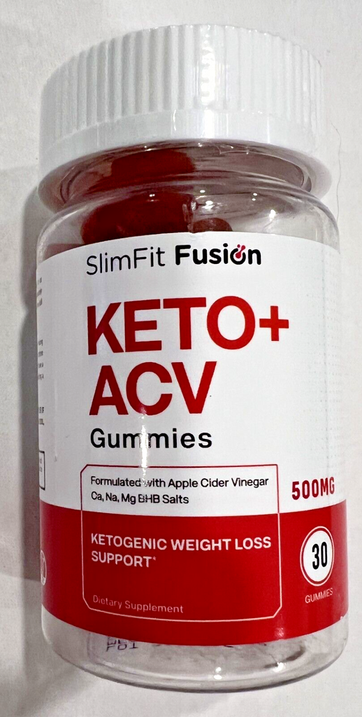 Slim Fusion Keto ACV Gummies for Weight Loss 30ct Dietary Supplement NEW SEALED
