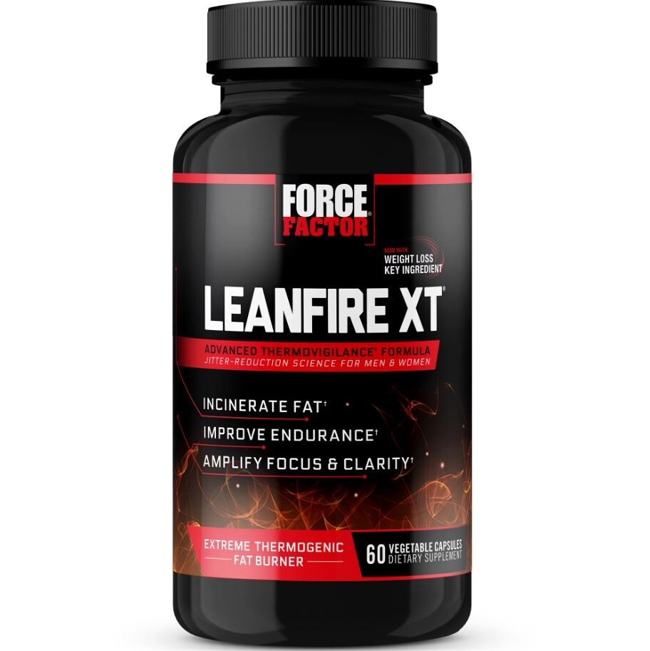 Force Factor LeanFire XT 60 Belly Fat Burner Supplement, Weight Loss Diet Pills