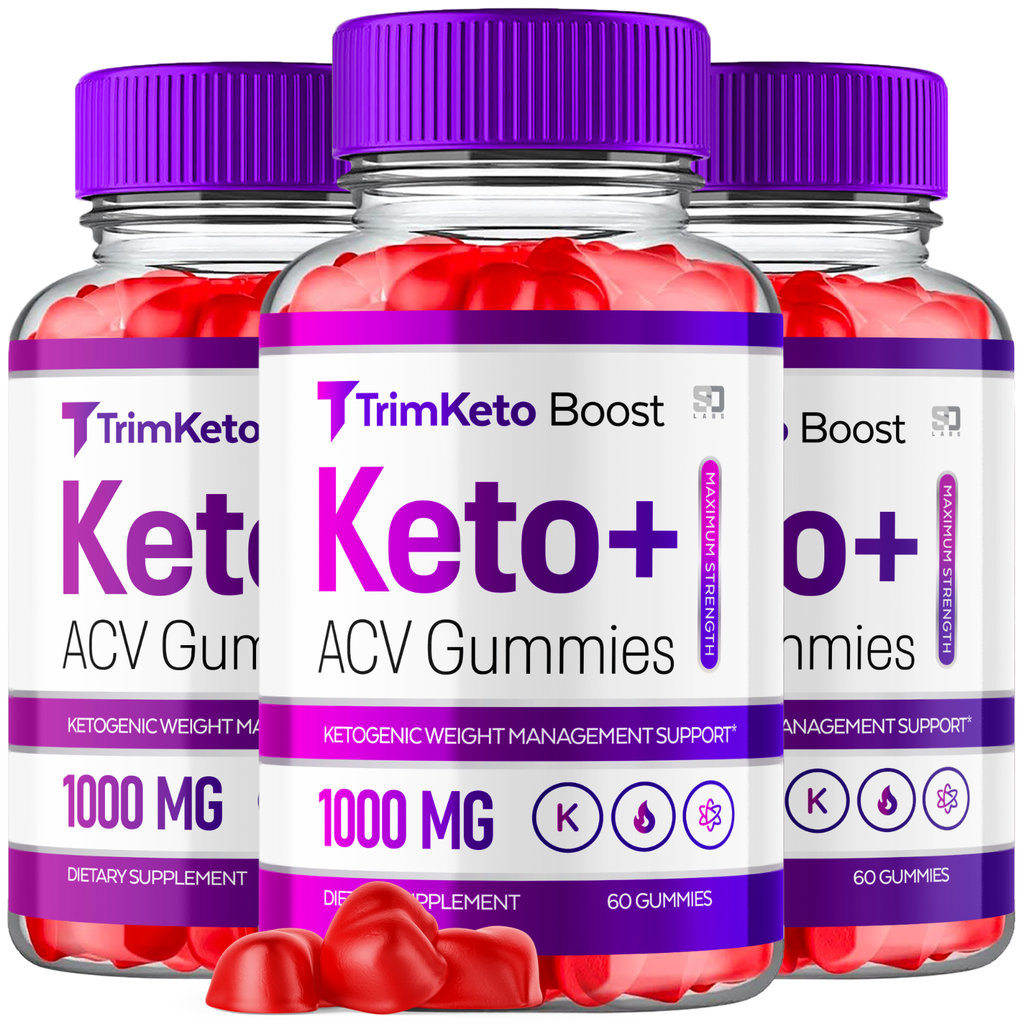 (3 Pack) TrimKeto Boost, Trim Keto Boost ACV Gummies Weight Loss (180 Gummies)