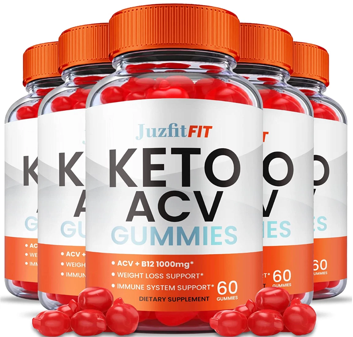 (5 Pack) Juzfit Keto Gummies - Juzfit Keto ACV Gummies For Weight Loss