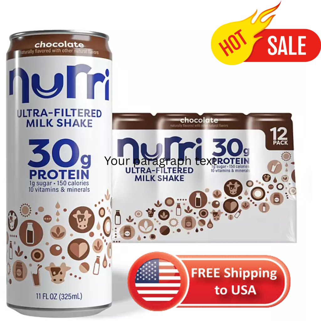 New Nurri 30g Chocolate Protein Shake, 11 fl oz, (Pack of 12)