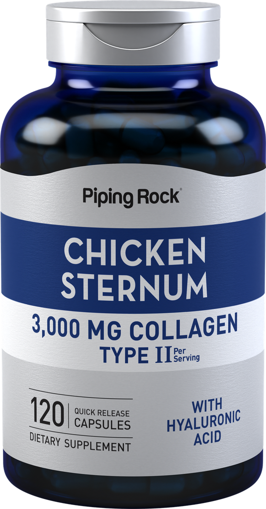 Chicken Sternum Type II Collagen | 3000mg | 120 Capsules | by Piping Rock