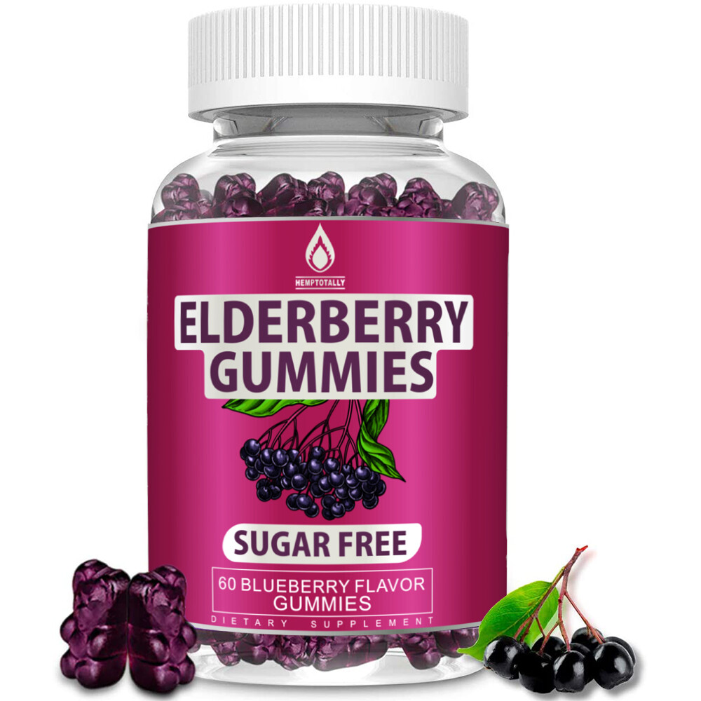 Sambucus Elderberry Gummies with Vitamin C, Zinc & Echinacea for Immune Support
