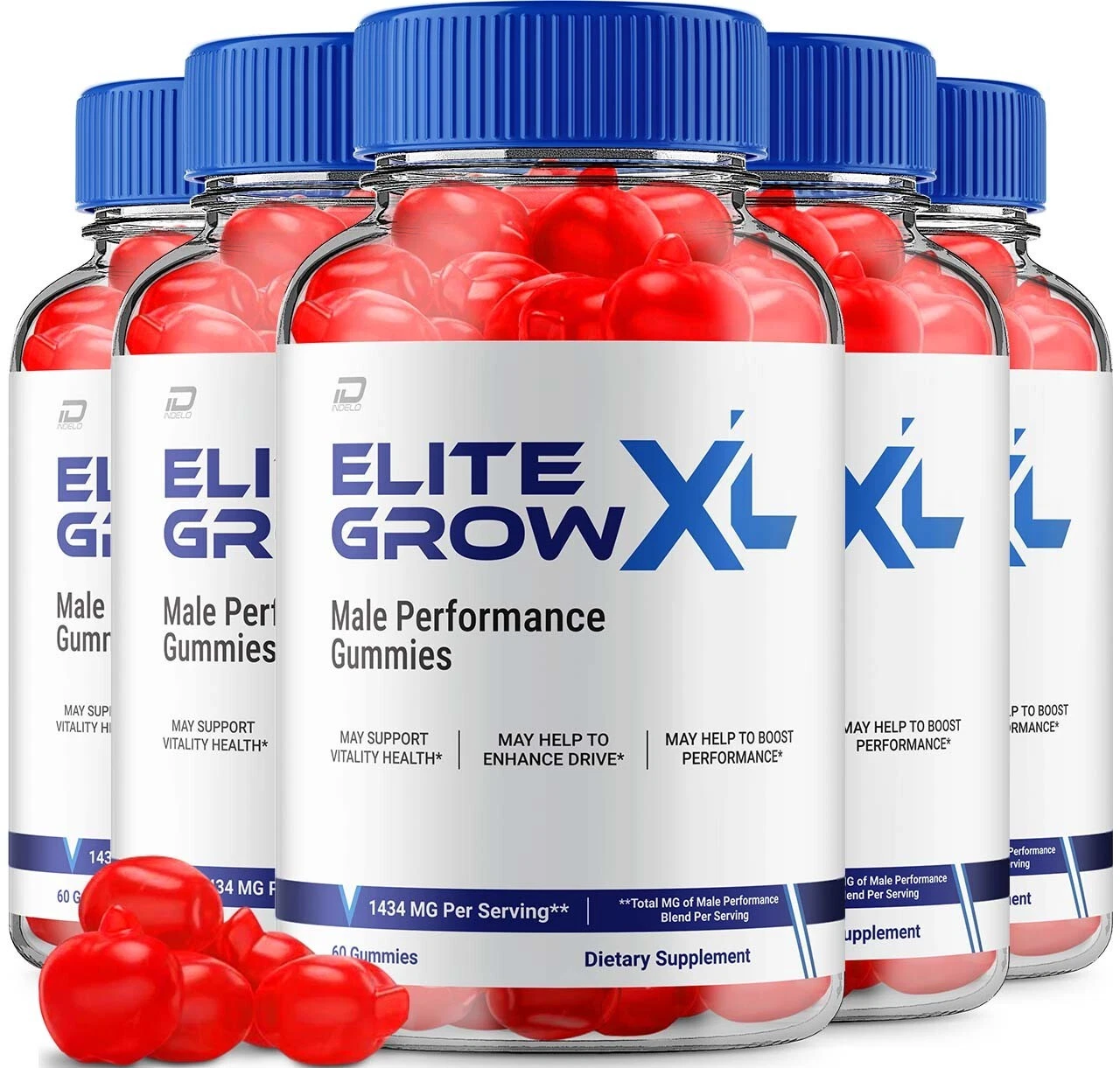 (5 Pack) Elite Grow XL Gummies for Men – EliteGrow XL Male Gummies All-Natural