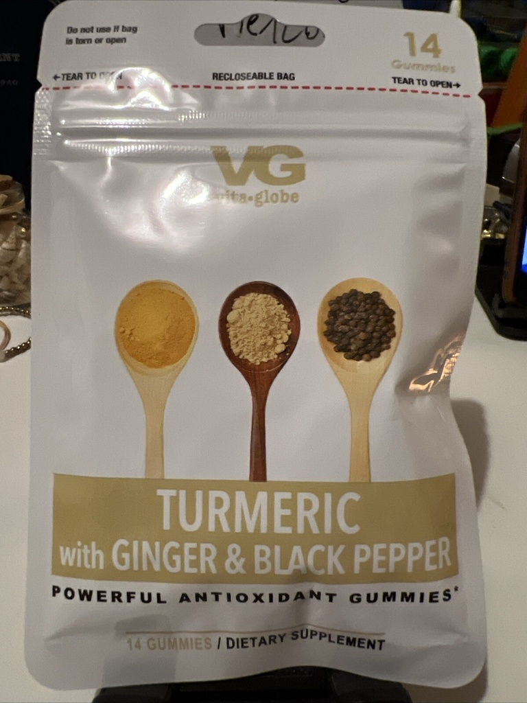 Vita Globe -Turmeric Ginger Black Pepper (Powerful Antioxidant Gummies*)