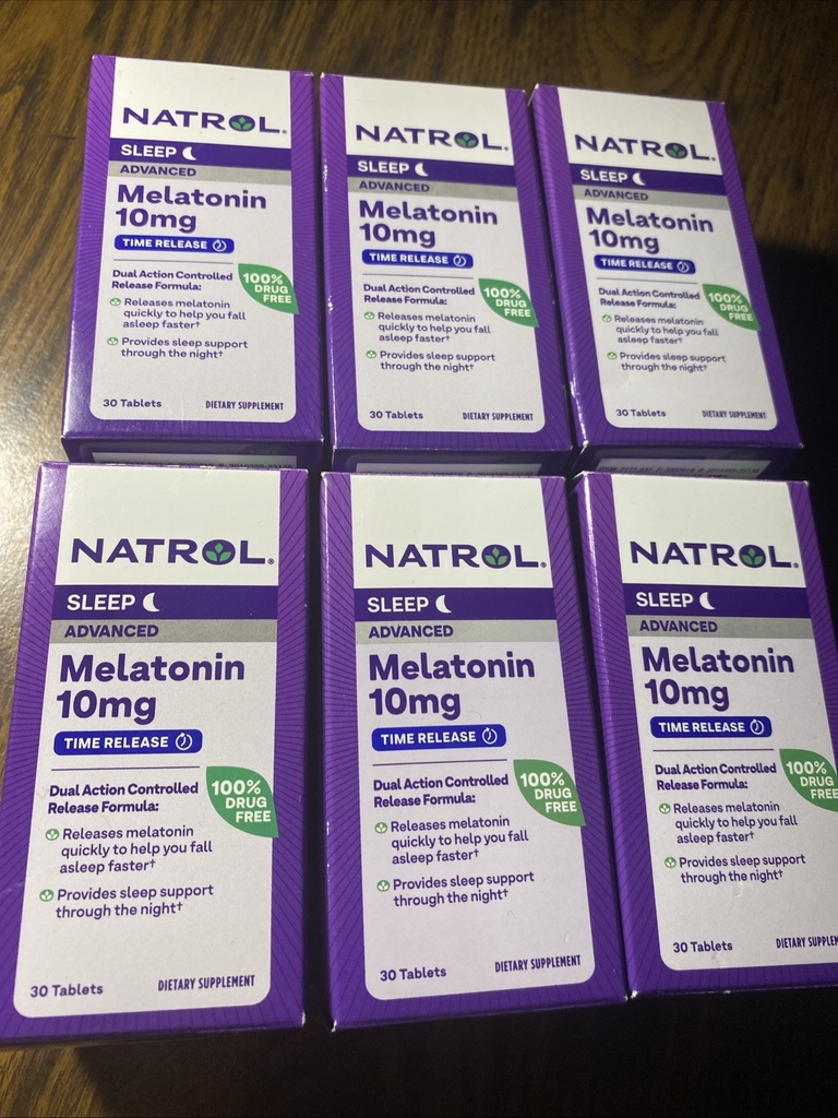 Natrol Sleep Advanced Melatonin 10mg Time Release 180 Tablets EXPIRE 2026 & 2027