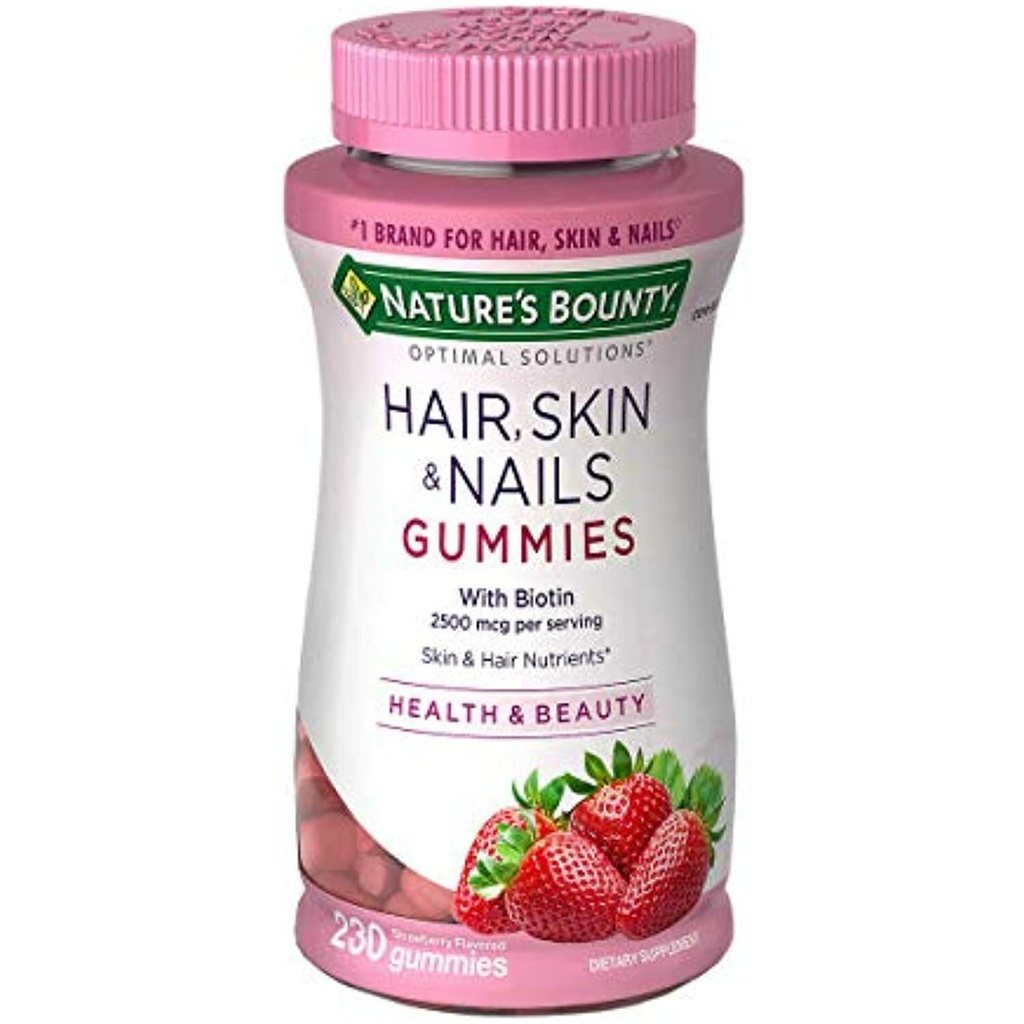 Natures Bounty Hair Skin and Nails, 230 Gummies (2 Pack)