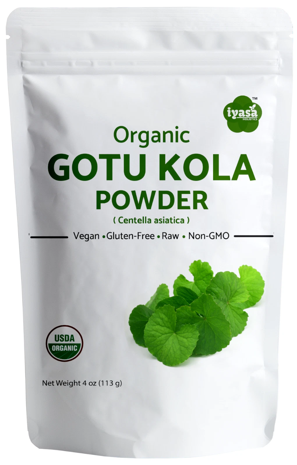 Organic Gotu Kola powder, Centella asiatica for Hair growth and memory, 4,8,16oz