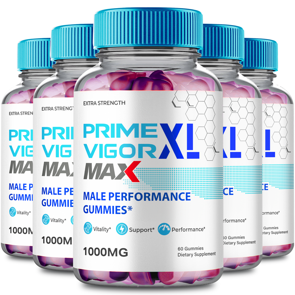 (5 Pack) Prime Vigor XL Men Gummies, Prime Vigor XL Male Performance Gummy