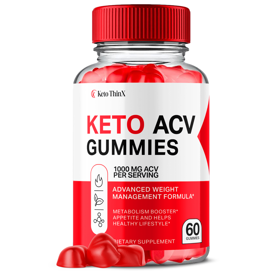Keto ThinX Keto ACV Gummies Maximum Strength Vitamin Formula 60 Gummies
