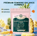 Premium Feminine Balance 60 Gummies Ph Maintain Vaginal Ph Balance Healthy
