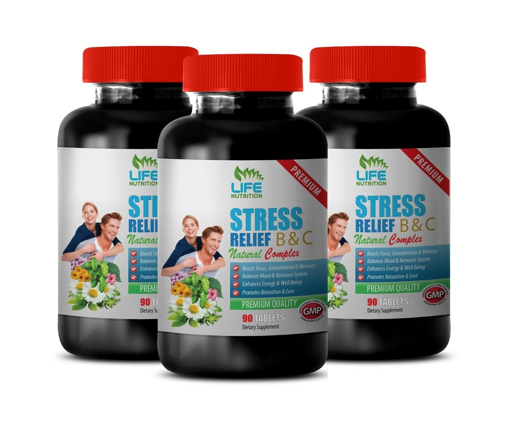 stress away for adults - STRESS RELIEF B & C - immune promoter 3 BOTTLE
