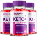 (3 Pack) Pure Keto Essence ACV Gummies Supplement for Weight Loss (180 Gummies)