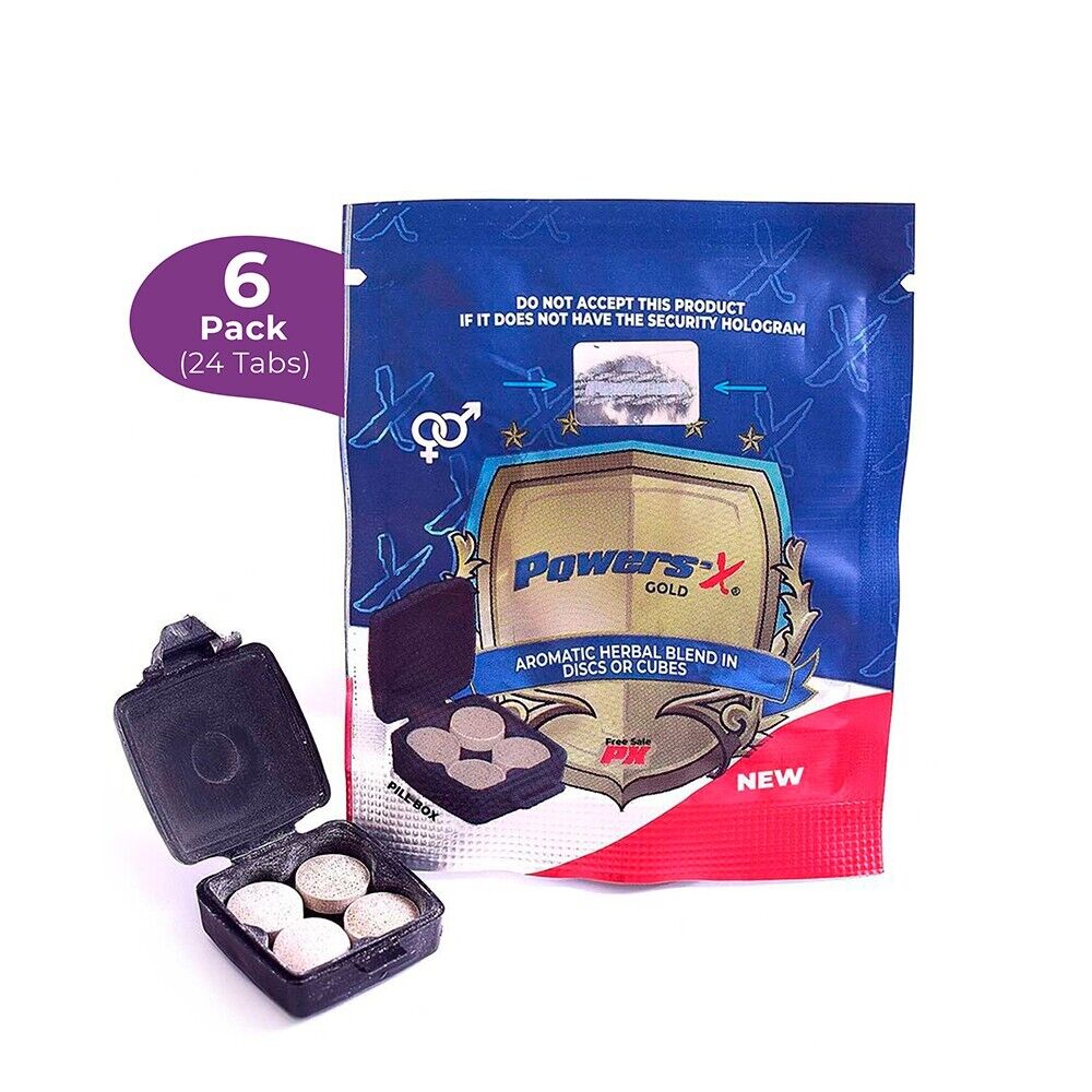 Powers'x Men Strength Booster Enhancer Supplement Power x 6 PACK (24 TABS)