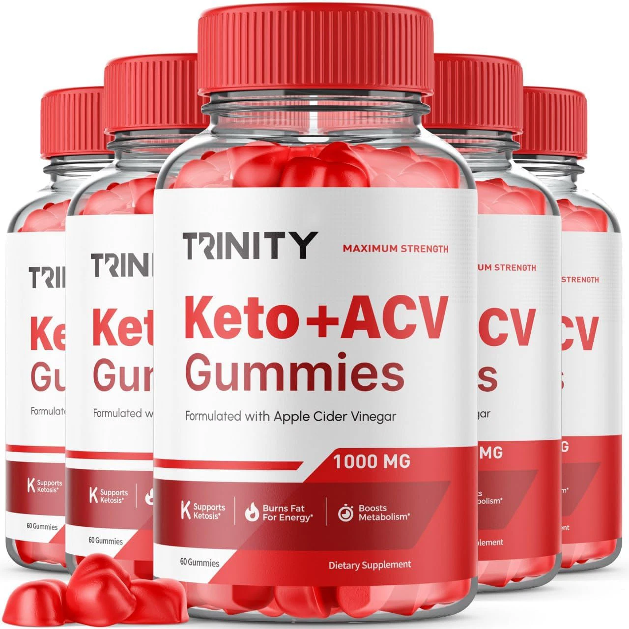 (5 Pack) Trinity Keto ACV Gummies Trinity ACV Keto Advanced Formula