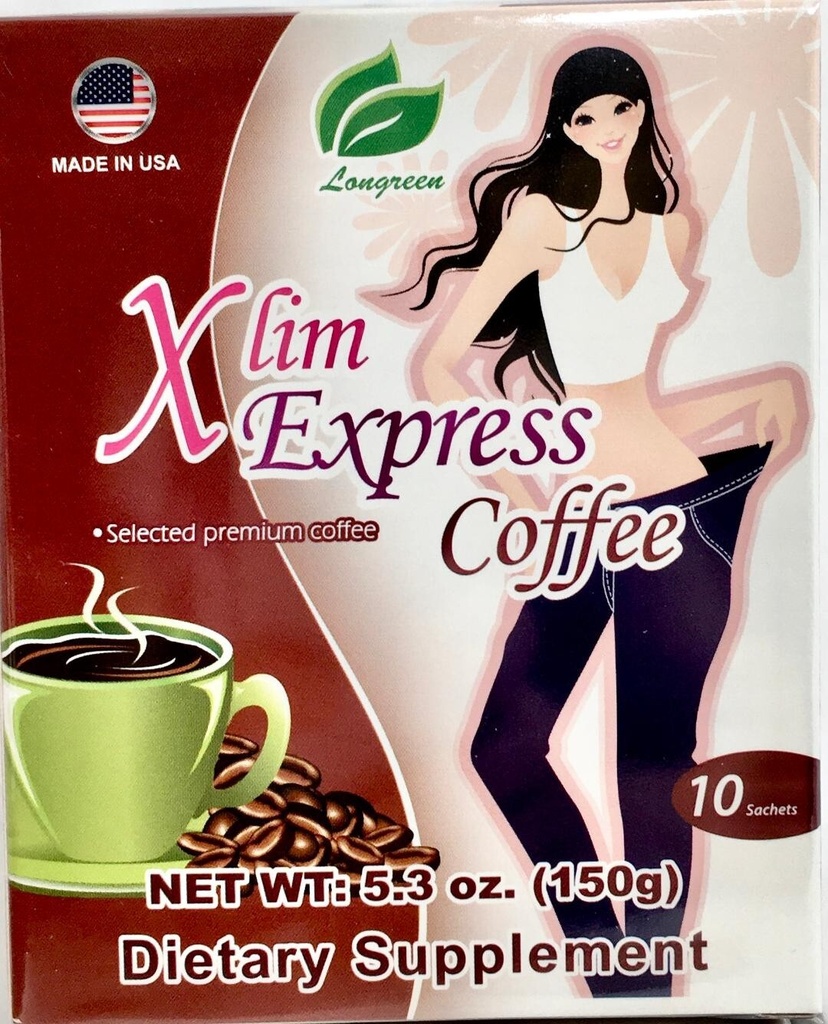Longreen Xlim Express Selected Premium Coffee 10 Sachets ( Pack of 24 )~03/2028