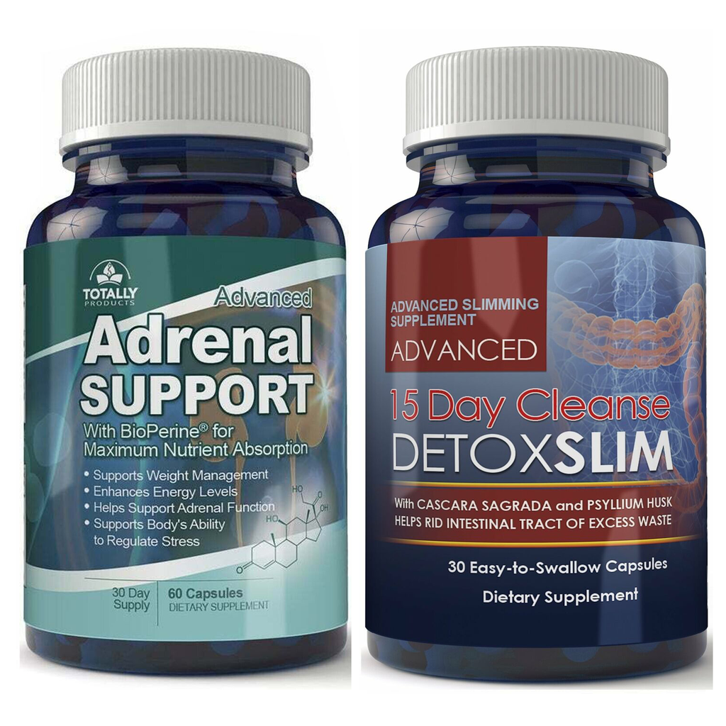 Adrenal Support Weight Management Energy Boost & Colon Cleanse Detox Supplement