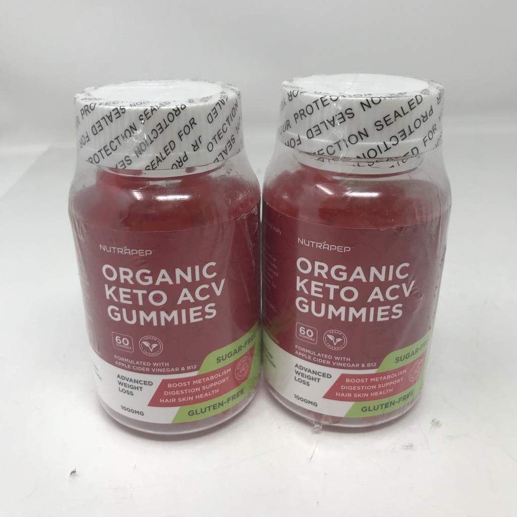 Lot 2 UNITS- Organic Keto Acv Gummies for Advanced Weight Loss & Belly Fat Burn