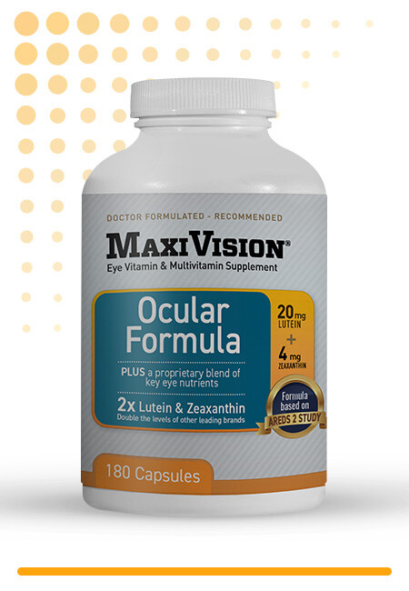MaxiVision® Ocular Formula | Vitamin with 2X Lutein & Zeaxanthin | 3 Months