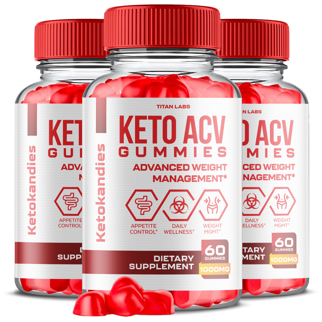 (3 Pack) KetoKandies Keto ACV, KetoKandies ACV Weight Loss Gummies (180 Gummies