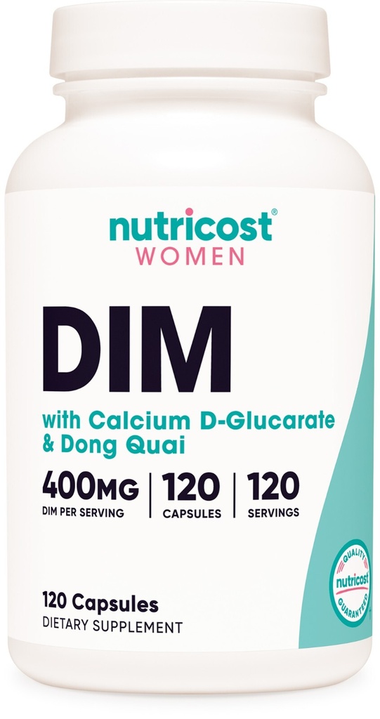 Nutricost Diindolylmethane DIM Supplement for Women 400mg, 120 Capsules