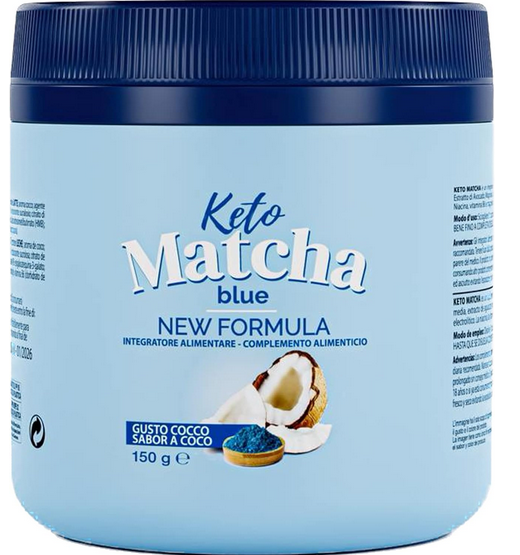 Keto Matcha Blue 150/300g Diet Shake with Vitamins and MCT Oil Weight Control