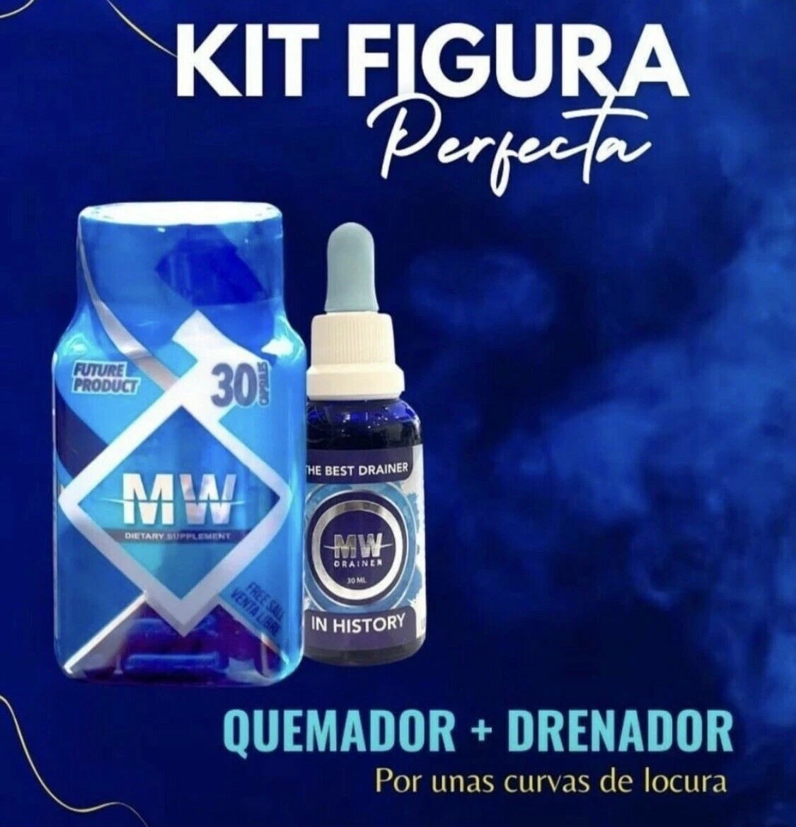 MW Kit Fat Burner & Drainer Detox Ginkgo Bilboa Carnitine 7 Keto Green Tea