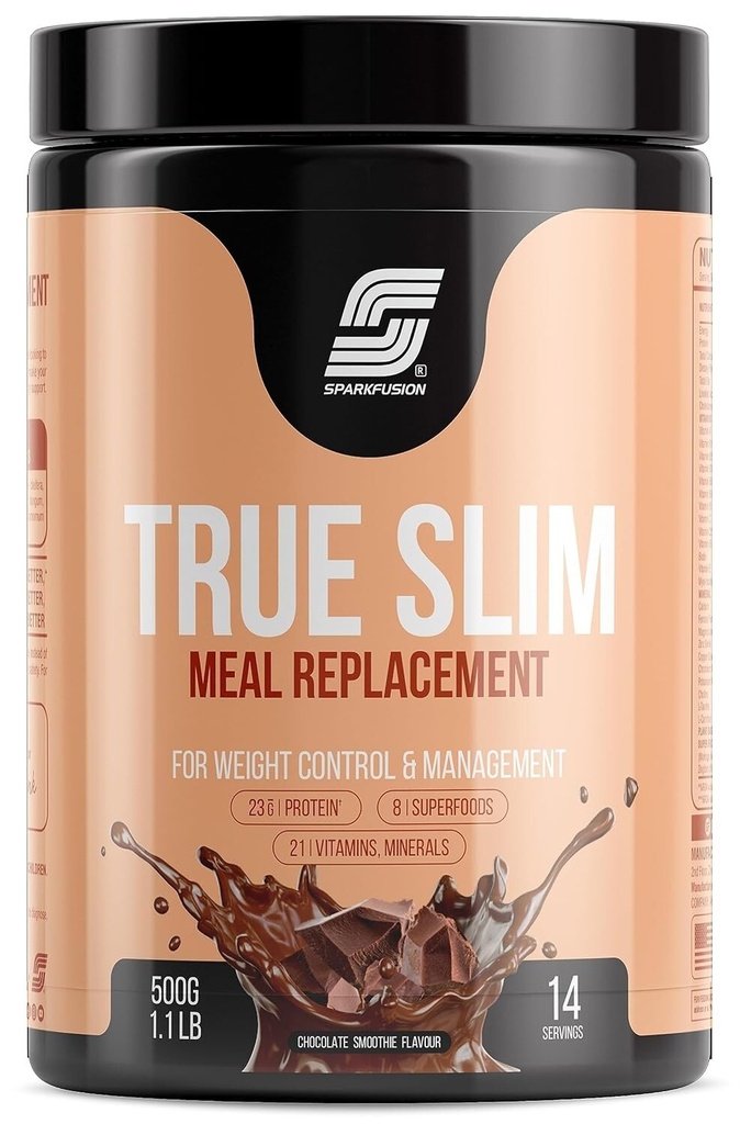 Sparkfusion True Slim Protein Powder Meal Replacement Shake, Chocolate 500gm
