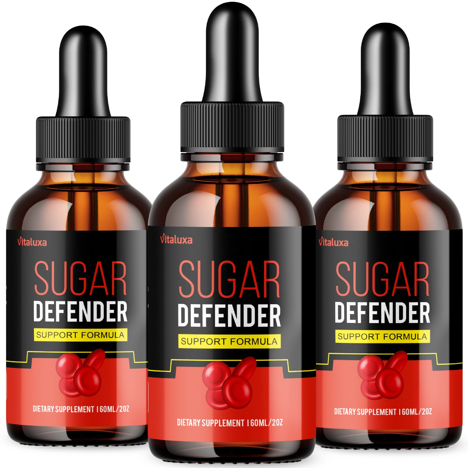(3 Pack) Sugar Defender, Sugar Defender Healthy Blood Sugar Support (6oz)