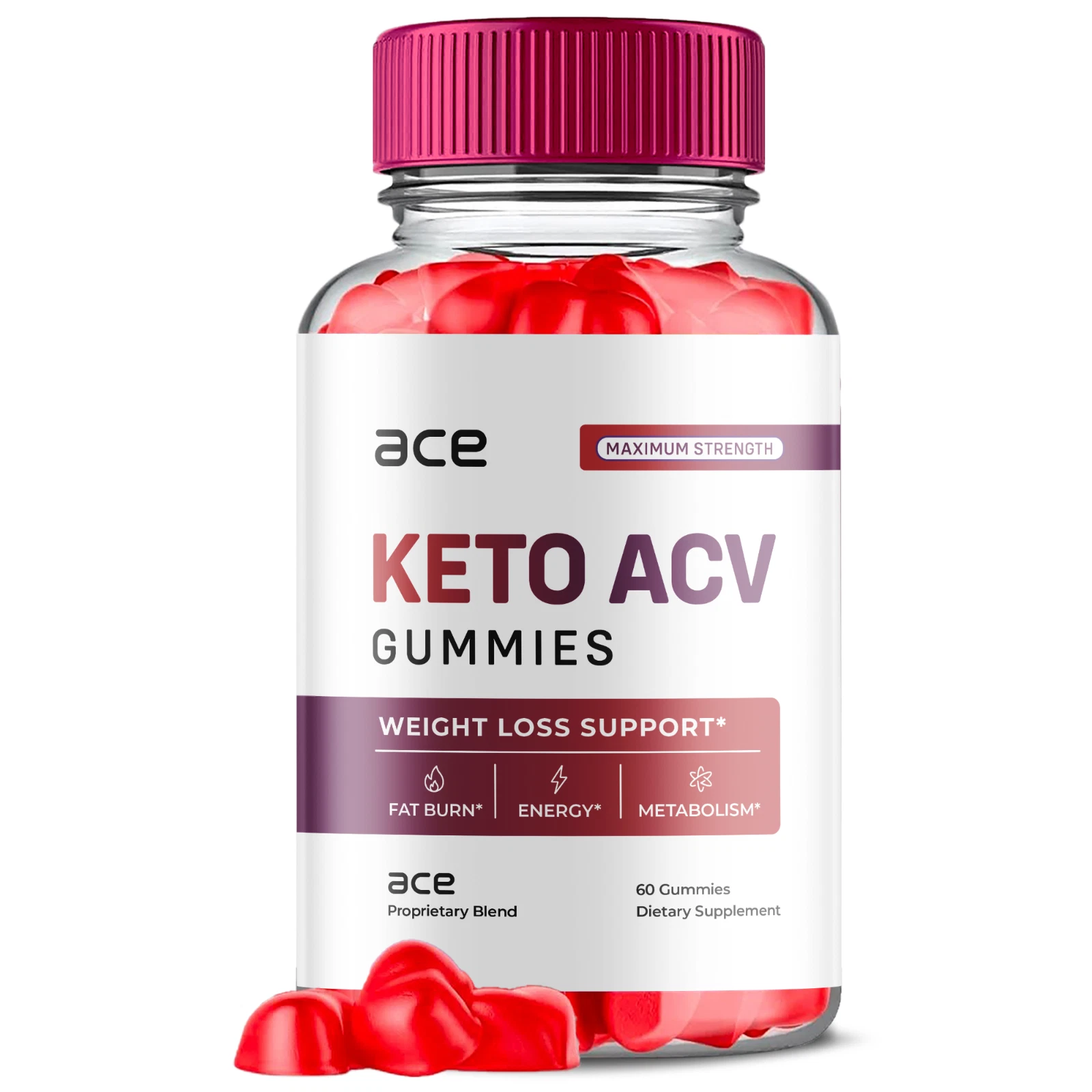 Ace Keto ACV Gummies, Ace Keto Gummies for Rapid Weight Loss (60 Gummies)