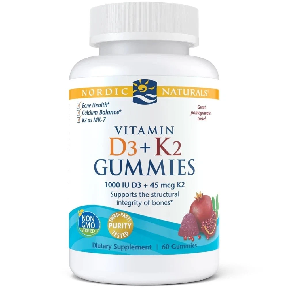 Nordic Naturals Vitamin D3 + K2 Gummies 60ct