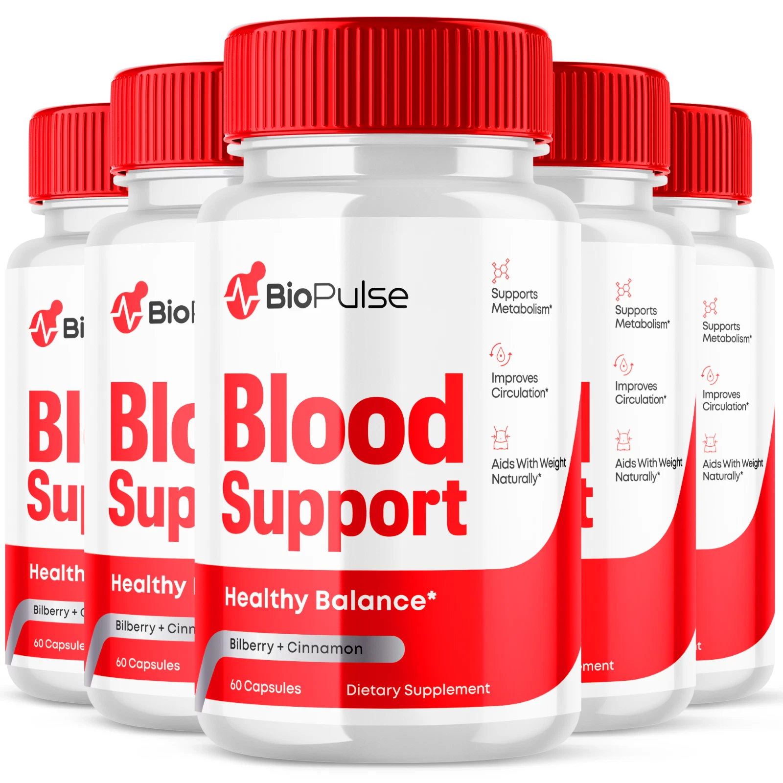 Biopulse Blood Support Advanced Formula Health & Wellness Supplement 300 Capsule