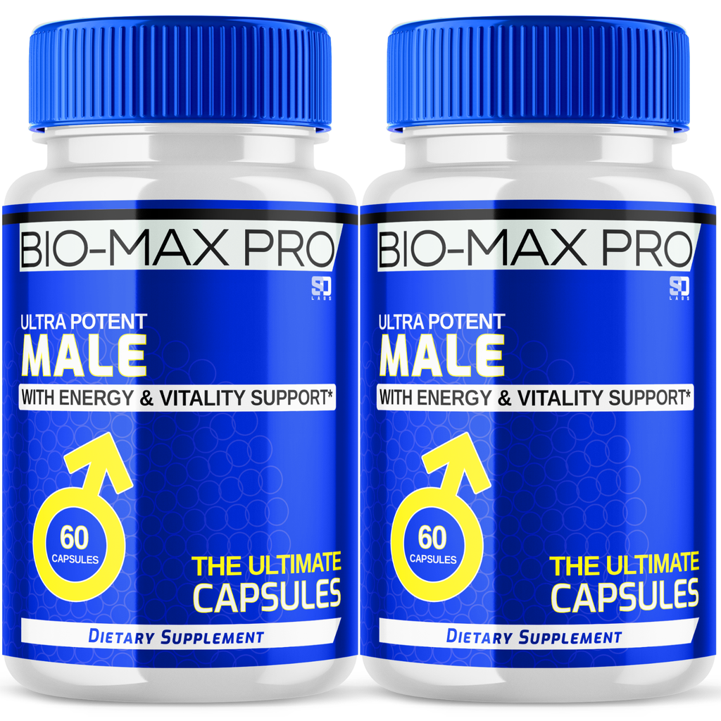 (2 Pack) Bio Max Pro Pills - Maximize Energy, Vitality & Stamina - 120 Capsules