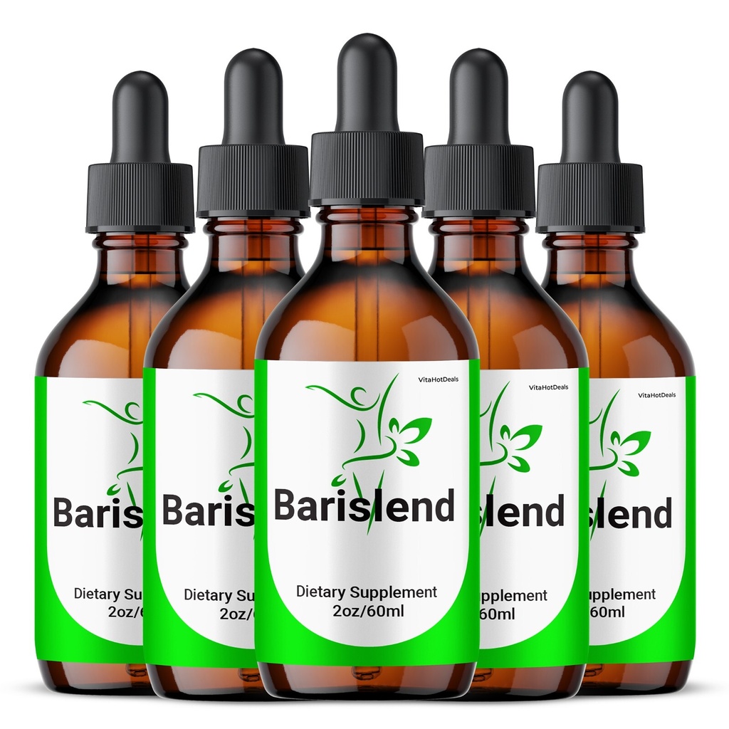 Barislend Drops Liquid Supplement, Max Strength, Barislend Supplement (5 pack)