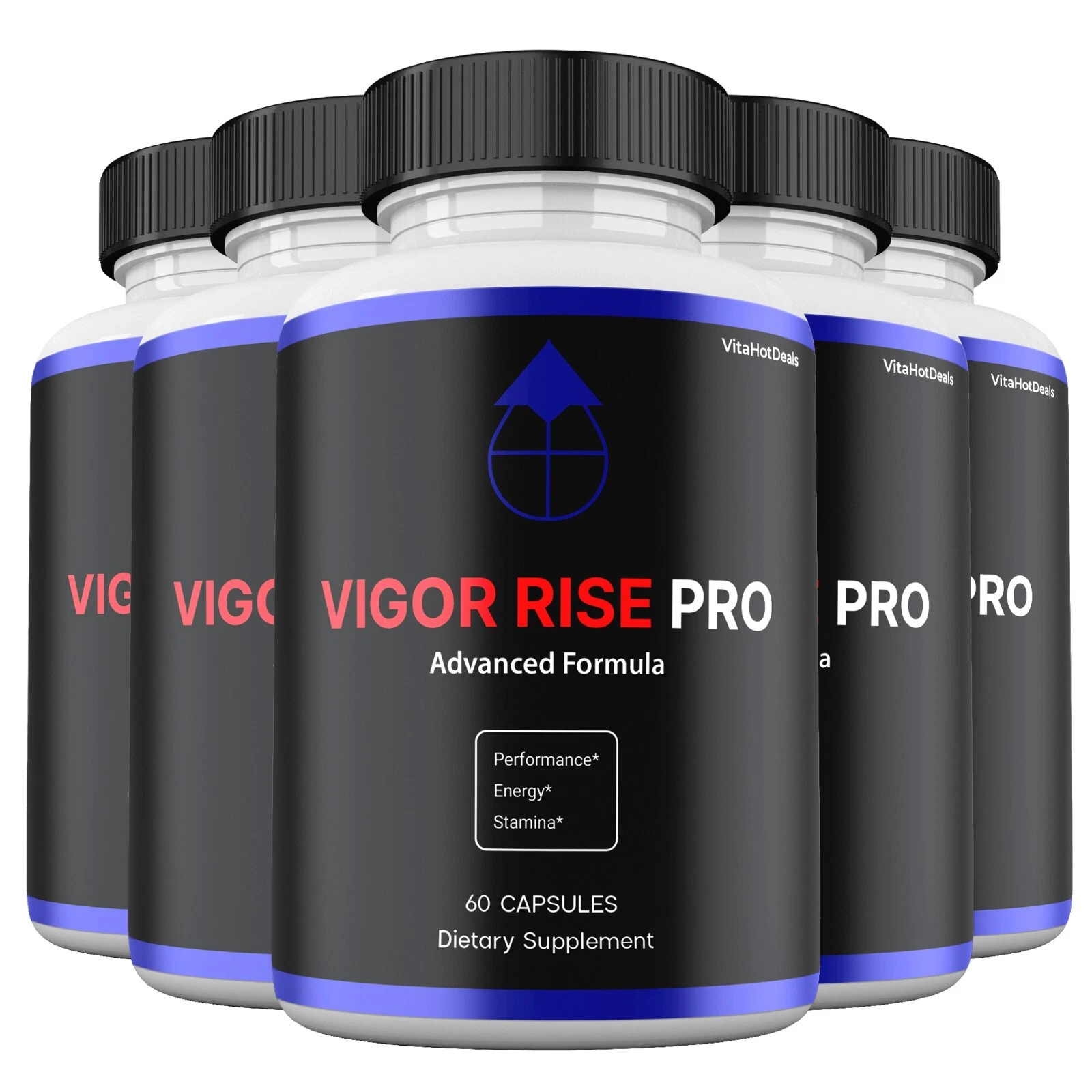 Vigor Rise Pro Capsules for Men, Max Strength, VigorRise Pro Supplement (5 Pack)