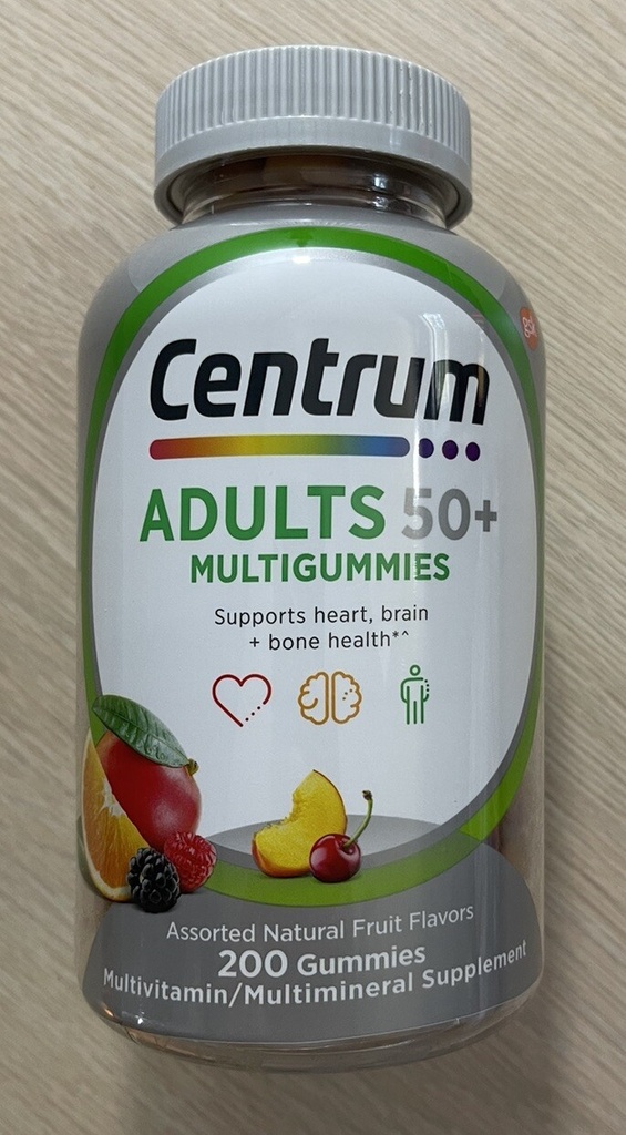Centrum MultiGummies Multivitamin Gummies Adults 50 Plus (200 Count) Exp 05/2025