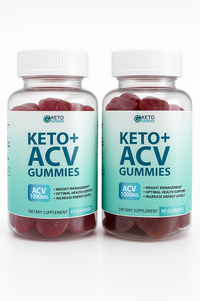 Keto+ ACV Gummies 1000mg – Apple Cider Vinegar – Weight Loss Support – 2 Bottles