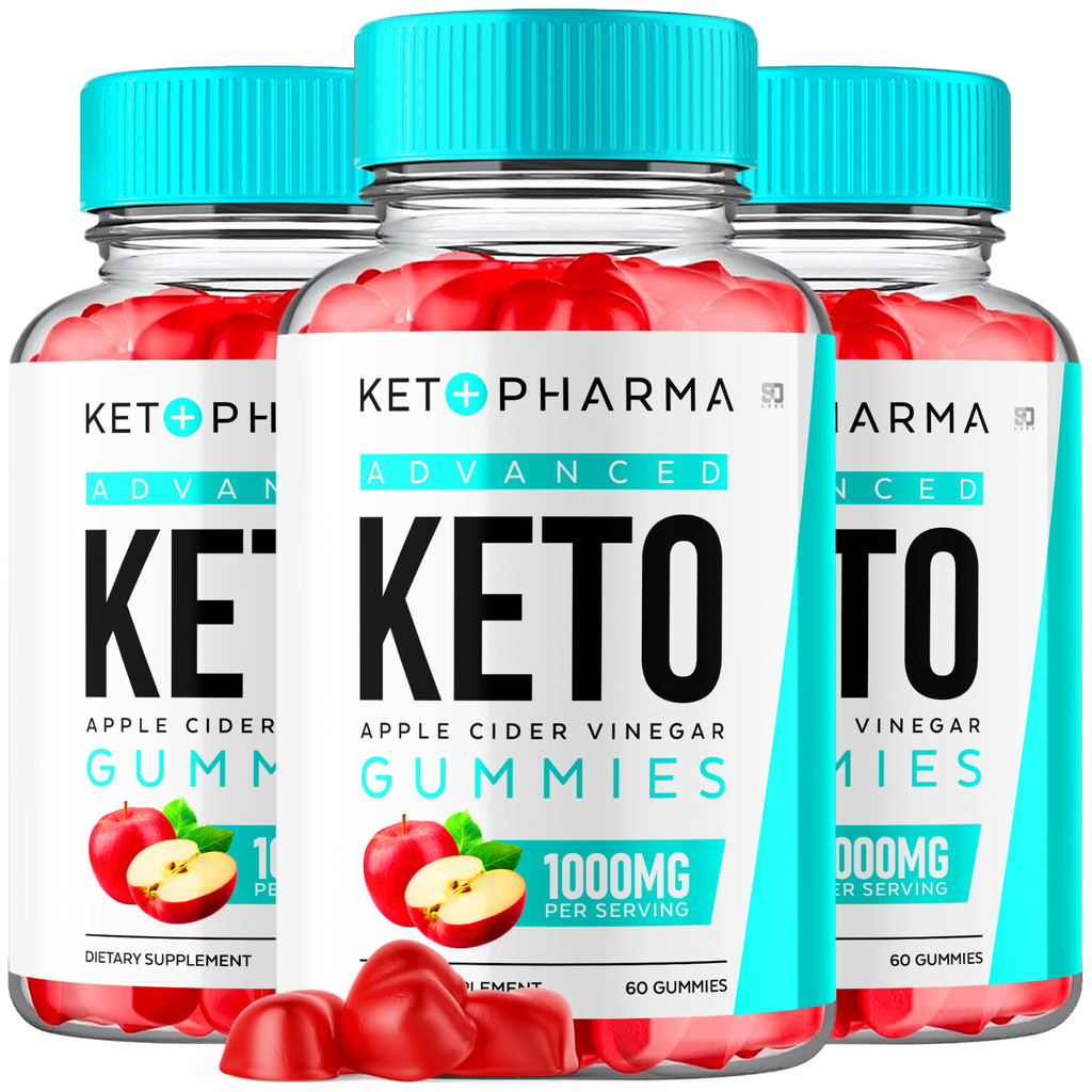 (3 Pack) Keto Pharma Gummies, Keto Pharma ACV Gummies Weight Loss (180 Gummies)