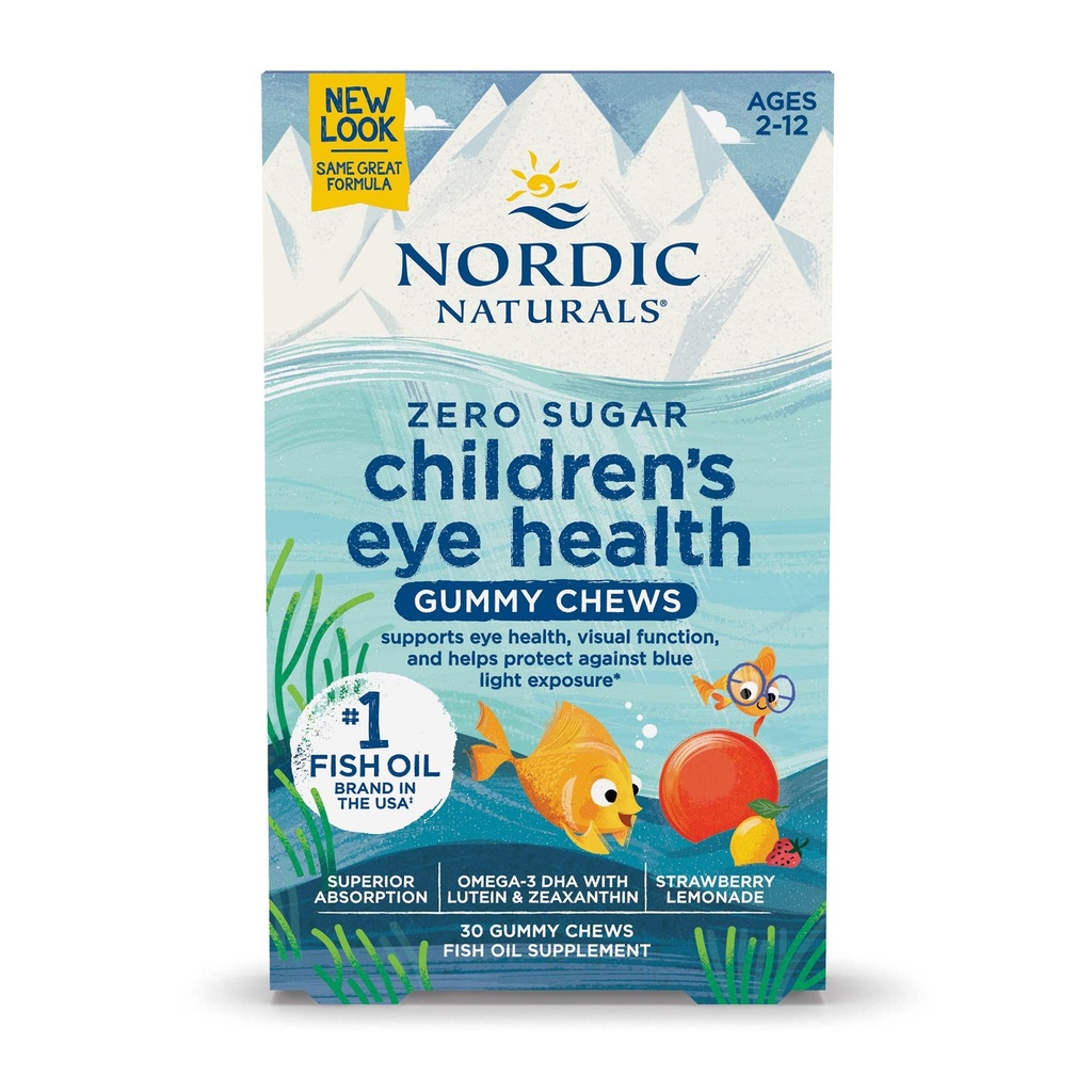 Nordic Naturals Children�s Eye Health Gummies, Strawberry Lemonade - 30 Gummies
