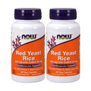 2 x NOW Red Yeast Rice 600 mg + CoQ-10 30 mg 60 VCap Cardiovascular Support