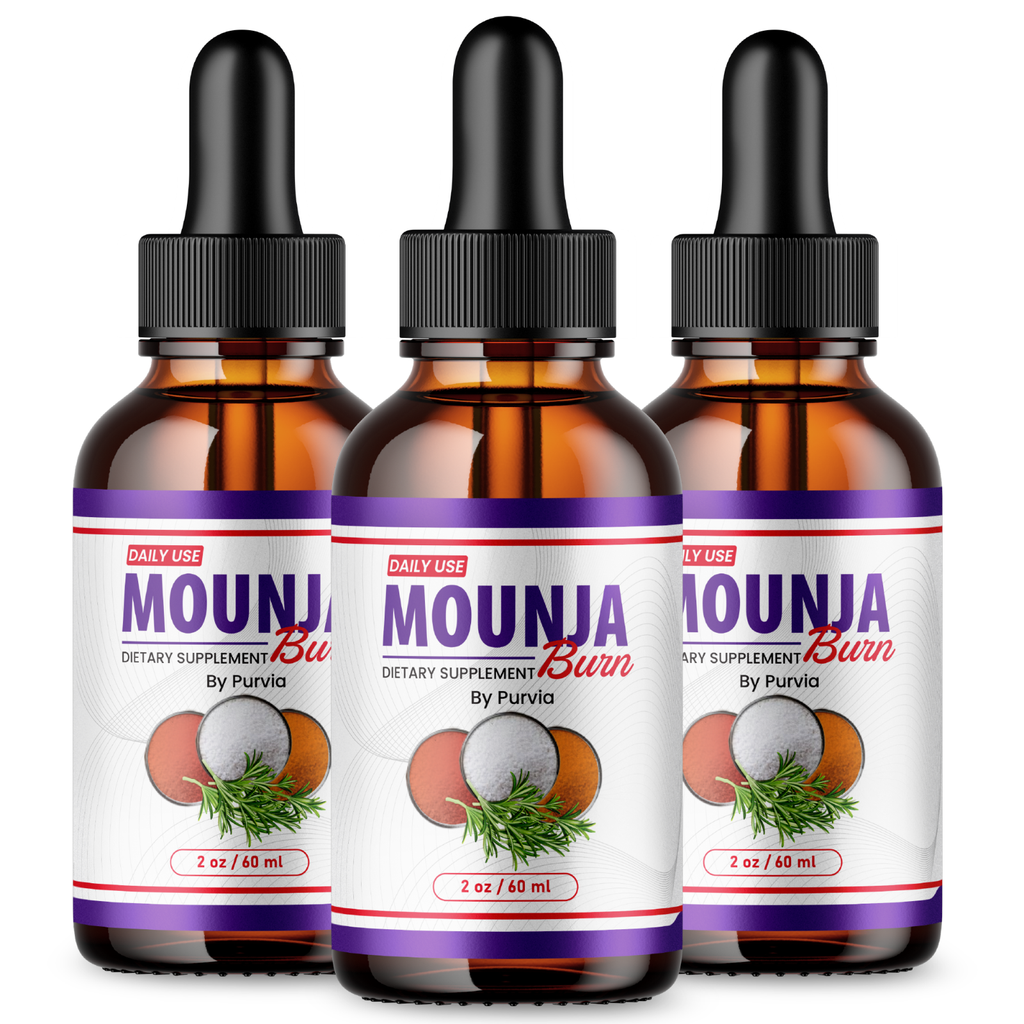 (3 Pack) Mounja Burn Drops For Weight Loss - Mounja Burn Diet Drops (6oz)