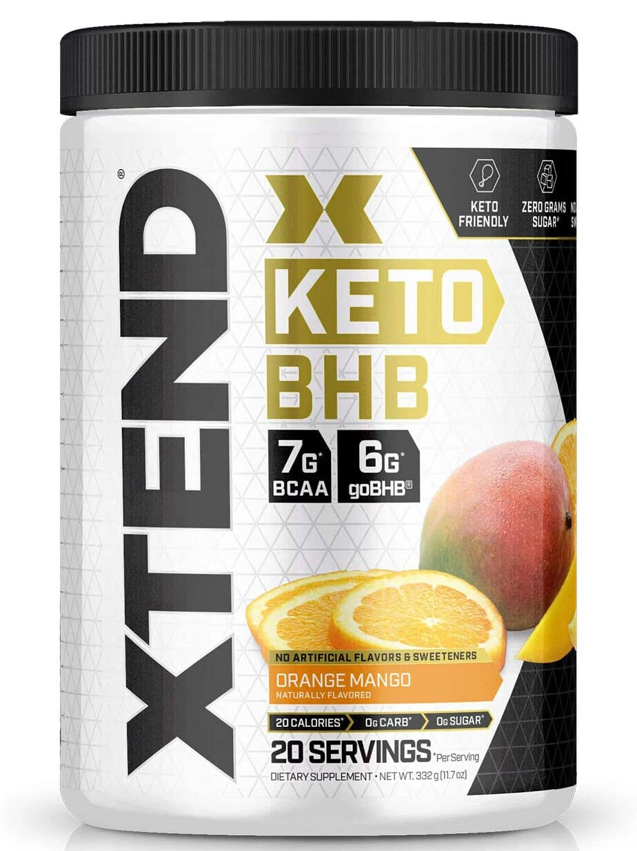 XTEND Keto BHB | 6g goBHB 7g BCAA | 20 Servings | Orange Mango
