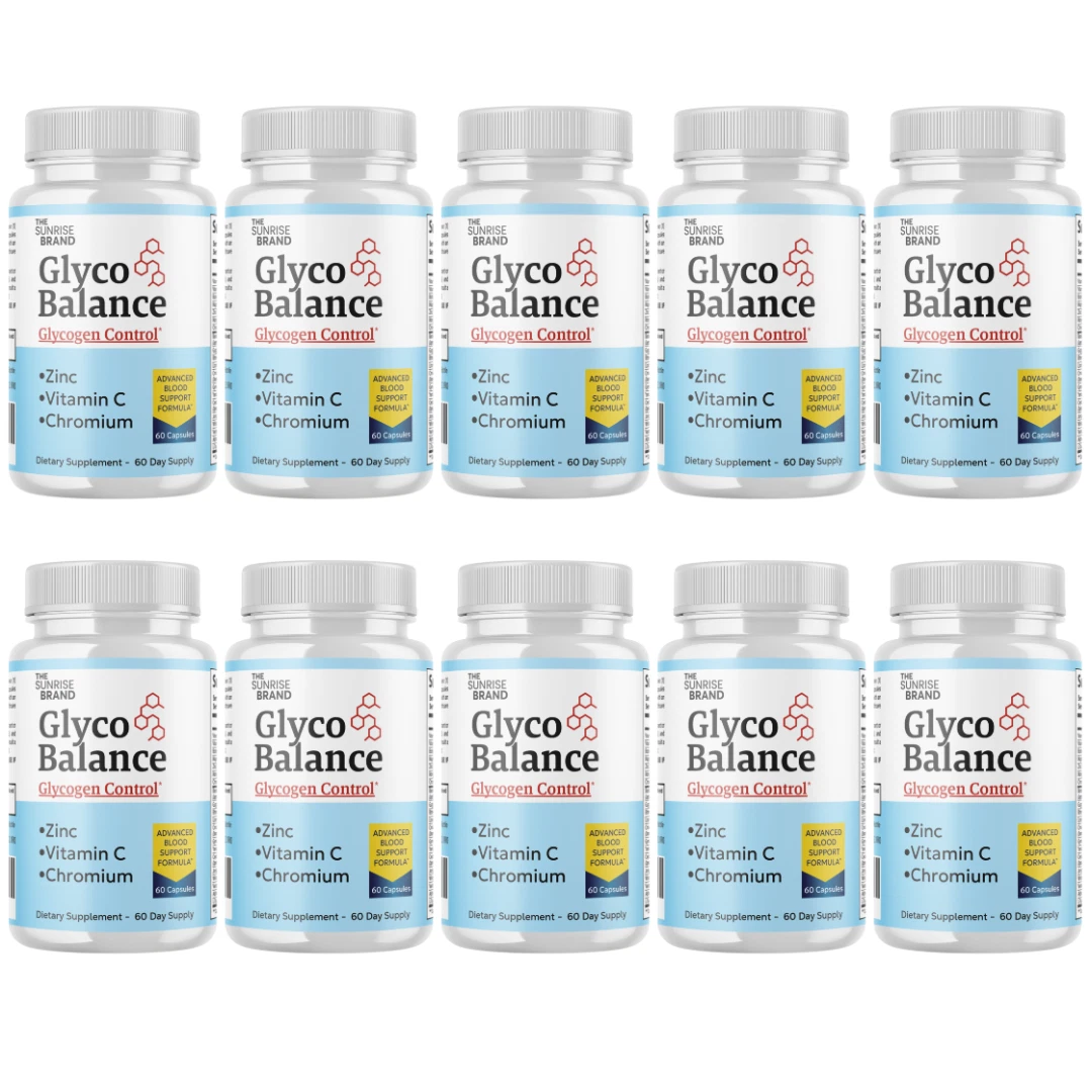 Glyco Balance- Blood Pressure and Sugar Support Supplement - 10 Bottles