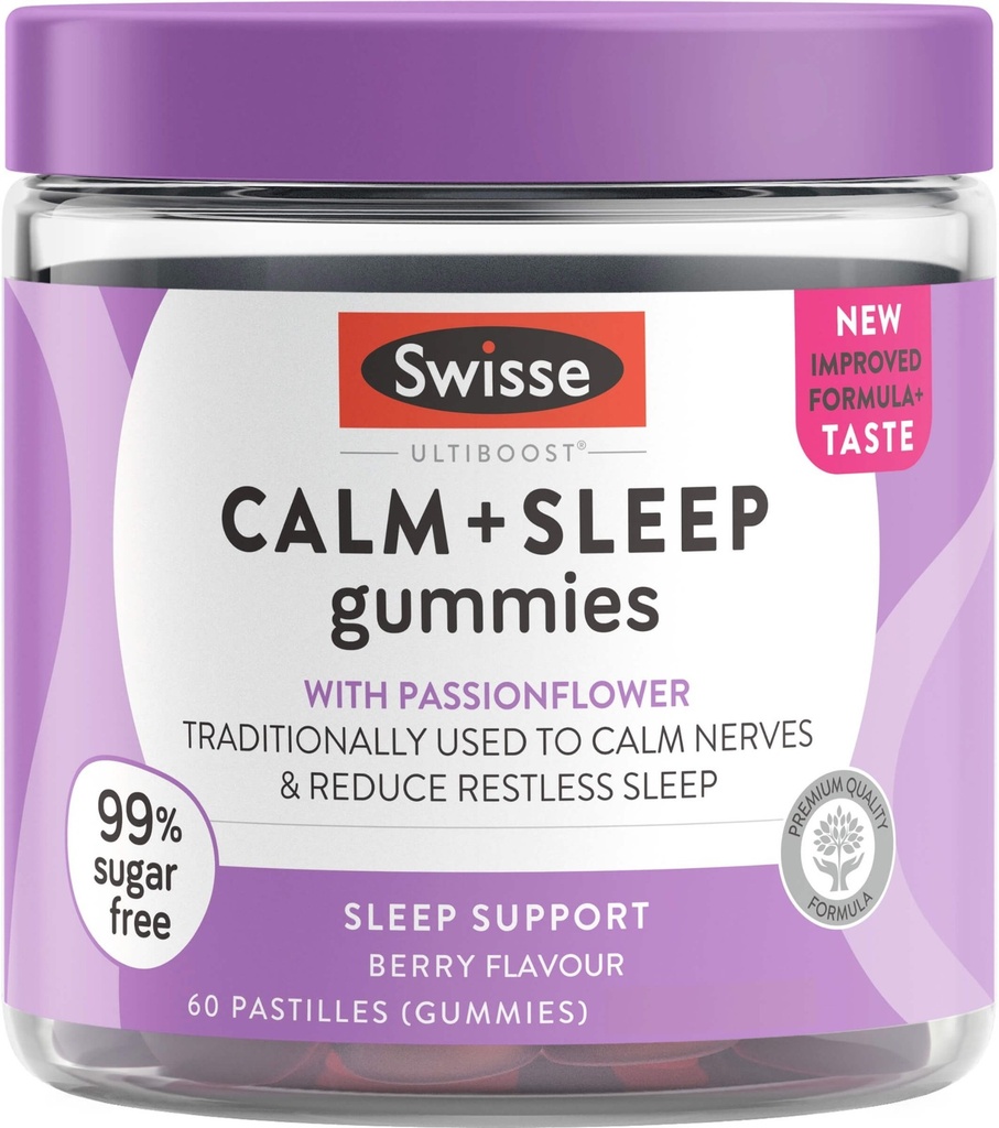 Calm + Sleep 60 Gummies Swisse Ultiboost