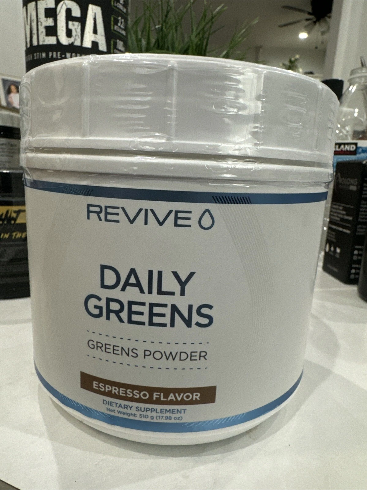 Revive Daily Greens Chocolate Greens Powder 21.16 oz (600 g) Exp 12/26