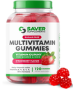 Sugar Free Multivitamin Gummies, 120 Gummies – Naturally Flavored and Sweetene