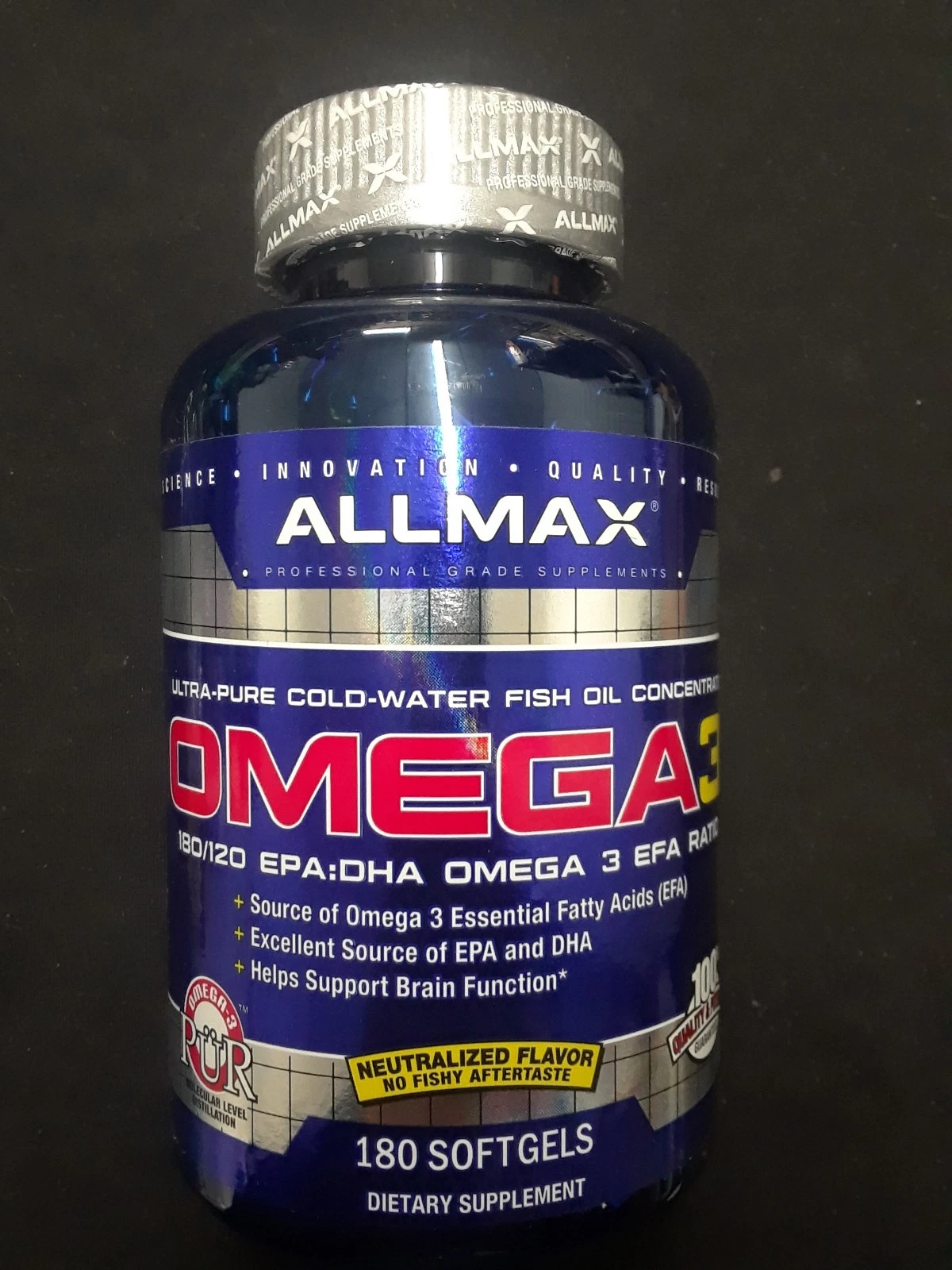 AllMax Nutrition OMEGA 3 FISH OIL 180 Softgels